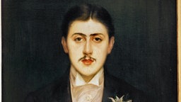 Proust, Marcel franz. Schriftsteller Paris 10.7.1871 – ebd. 18.11.1922. Porträt. Gemälde von Jacques Emile Blanche (1861–1942). Öl auf Leinwand, 73,5 × 60,5 cm. R.F. 1989–4 Paris, Musée d’Orsay
