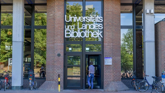 Die Universitäts- und Landesbibliothek Düsseldorf an der Heinrich-Heine-Universität.