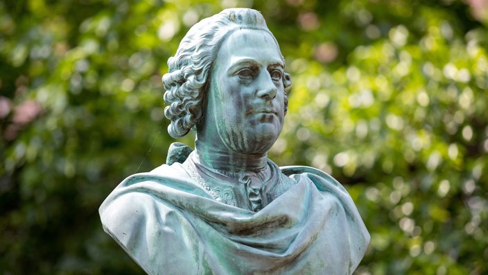 Büste des Komponisten Carl Heinrich Graun in Wahrenbrück