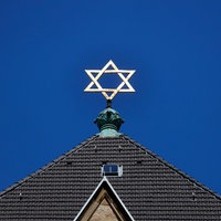 Davidstern auf der Kölner Synagoge