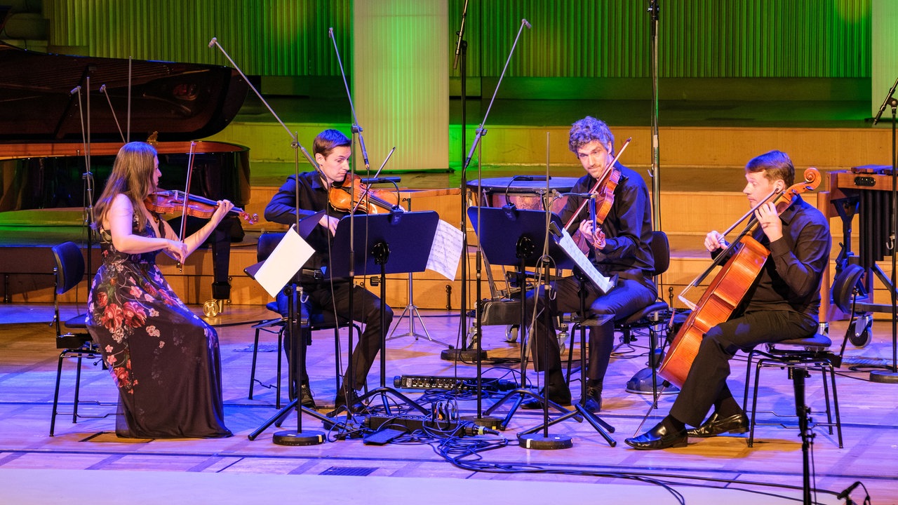 Aufnahme von der Gala des Klassik Forums im Kölner Funkhaus: Das Streichquartett der WSO Chamber Players.