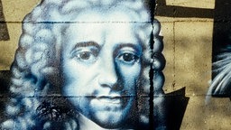 Graffito-Porträt von Mozart