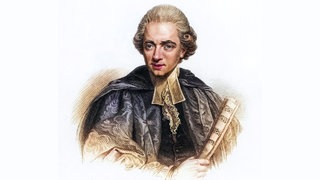 Das Beitragsbild des WDR3 Musikporträt "Charles Burney: Tagebuch einer musikalischen Reise" zeigt ein Porträt des englischen Musikwissenschaftlers Charles Burney.