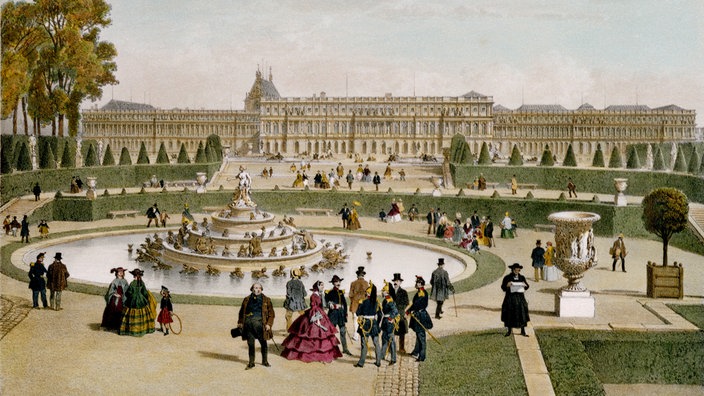 Schloß Versailles / Lith. n. Chapuy