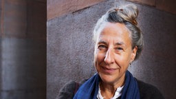 Die Schriftstellerin Judith Hermann im September 2025 in Stockholm.