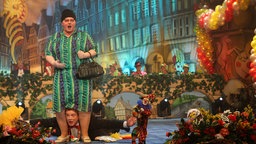 Die Büttenrednerin Sabine Hollefeld