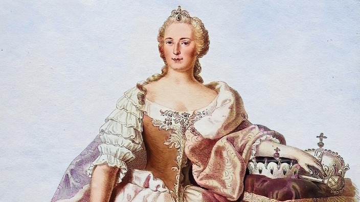 Das Beitragsbild des WDR3 Vesper "Erzherzoginnen-Musik" zeigt ein Porträt der Maria Theresia von Österreich.