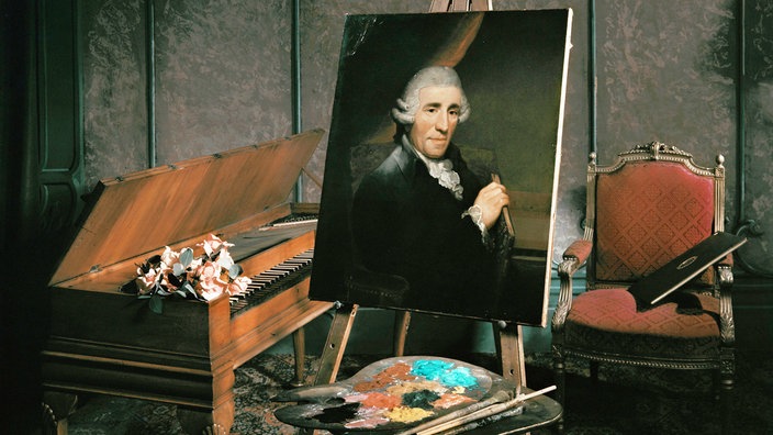 Das Beitragsbild der WDR3 Vesper "Für die Esterházy & Haydn-Variationen" zeigt ein Porträt von Joseph Haydn gemalt von Thomas Hardy in London.