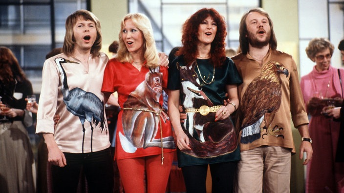 ABBA in der Fernsehshow "Am laufenden Band" 1978