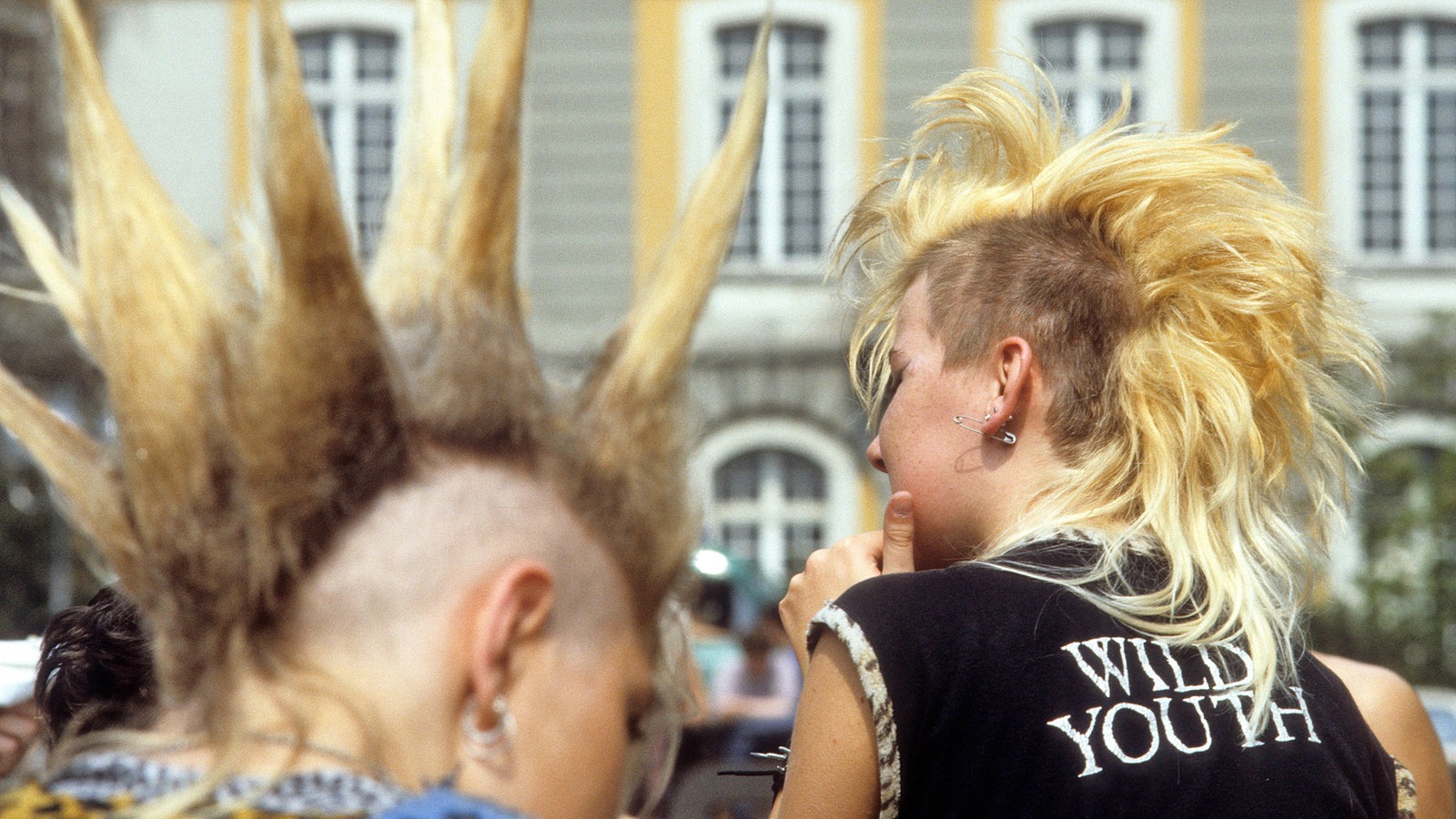 Zwei Punks 1984 in Bonn