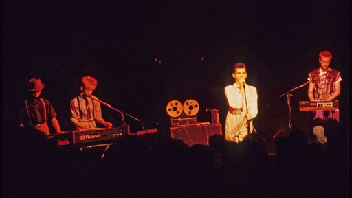 Depeche Mode 1981 bei einem Konzert in Hamburg