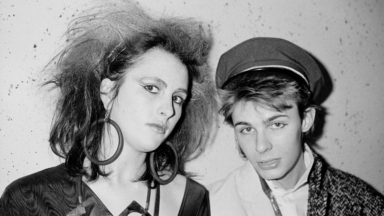Girl and Boy posing at Bristol University rag ball 1985