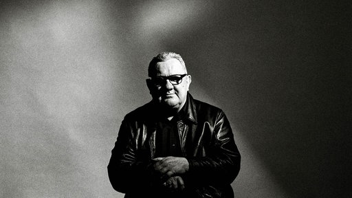 Schwarzweißaufnahme: Dieses undatierte Foto zeigt den Musiker Dave Ball