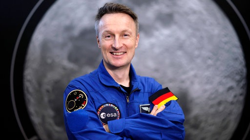 Astronaut Matthias Maurer auf der ersten SpaceTech.NRW Raumfahrtkonferenz im Deutschen Zentrum für Luft- und Raumfahrt DLR. Köln am 30.04.2025