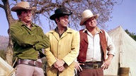 Bonanza-Darsteller Michael Landon, Pernell Roberts und Dan Blocker