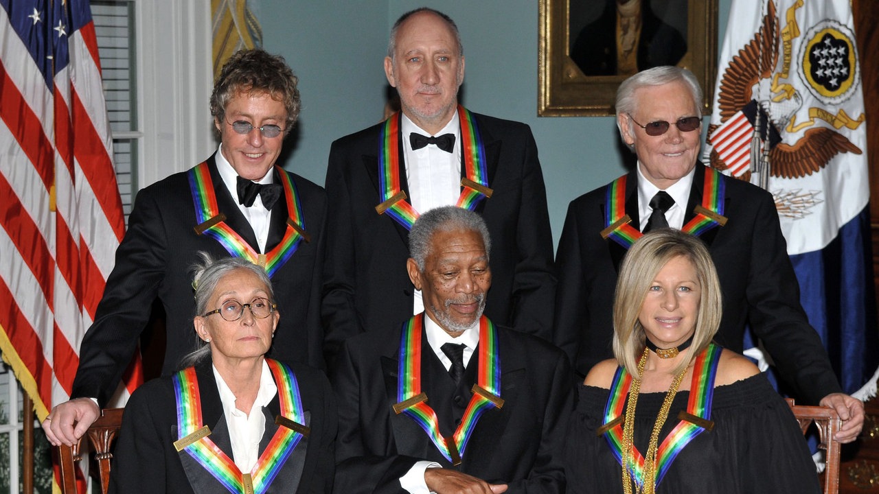 Roger Daltrey (links) bei der Verleihung des Kennedy-Preises in Washington.