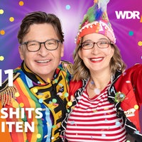 Stefan Verhasselt und Yvonne Willicks feiern Karneval im Konfettiregen