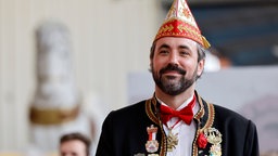 Der Zugleiter des Kölner Rosenmontagsumzugs, Marc Michelske
