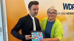 Markus Henrik mit Heike Knispel im WDR 4-Studio