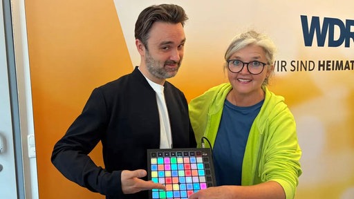 Markus Henrik mit Heike Knispel im WDR 4-Studio