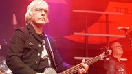 Bassist auf der Bühne