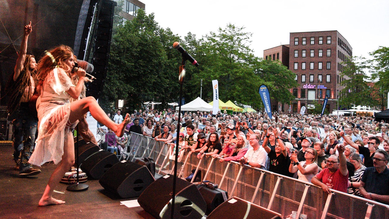 Musiker von Rednex beim WDR 4 Sommer Open Air in Münster am 31.07.2026