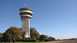 Außenansicht des Longinusturms, einem 32 Meter hohen Aussichtsturm im Münsterland