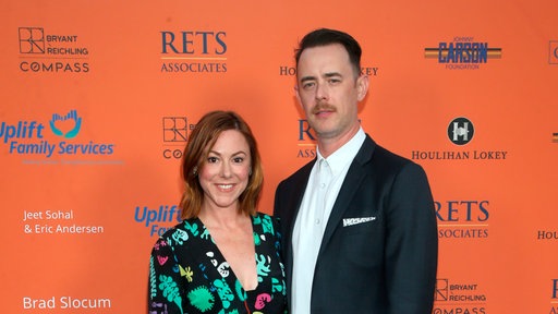 Samantha Bryant und Colin Hanks (r) 2019