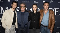 Premiere des Films "Masquerade – Ein teuflischer Coup": Die Schauspieler Pierre Niney, Francois Cluzet, Marine Vacth und der Regisseur Nicolas Bedos