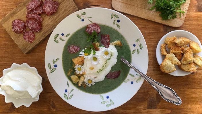 Brennnesselcremesuppe