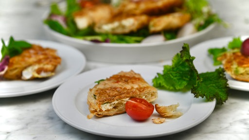 Gefüllte Croissants aus dem Waffeleisen