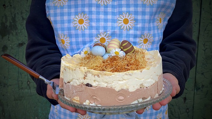 Eissplittertorte mit Eierlikör