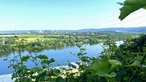 Auf "Wein-Jagd" am Hengsteysee: Ausblick auf das Wasser vom Weinberg aus