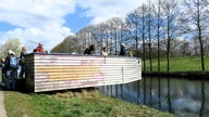 Auf "Krautschau" in Fröndenberg: Aussichtsplattform über der Ruhr