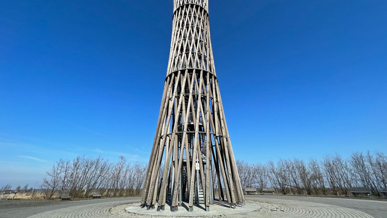 Die Wendeltreppe zur Aussichtsplattform