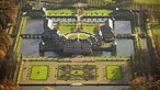 Wandern rund ums Schloss Nordkirchen: Bild von oben auf das Schloss