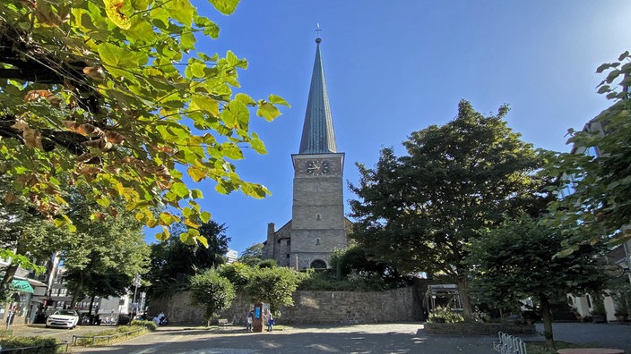 Die Altstadt in Mülheim am Fuß des Kirchenhügels