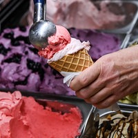Eis in einer Eisdiele