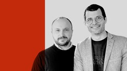 Porträt der ARD Radiofeature Journalisten Marcus Engert und Benedikt Strunz