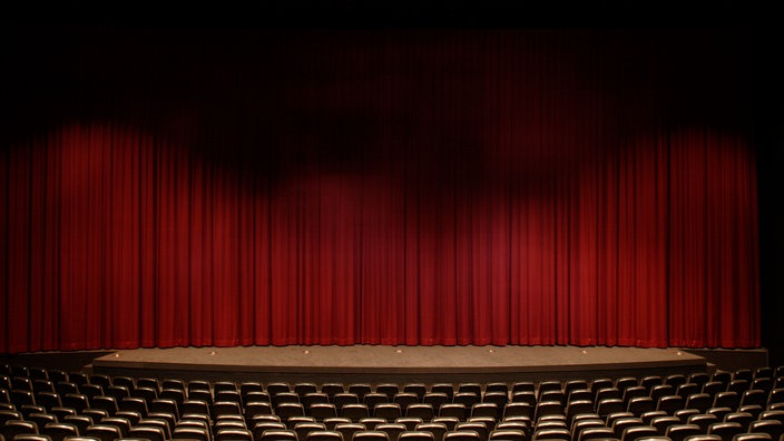 Leeres Theater, leerer Vorführraum