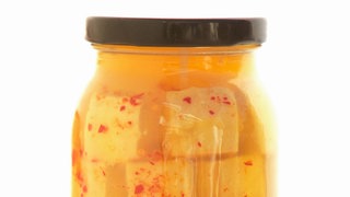 Fermentierter Tofu im Glas