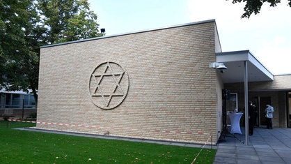 Außenansicht der Synagoge in Neuss