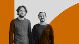 Porträt der ARD Radiofeature Autoren Hakan Tanriverdi und Maximilian Zierer