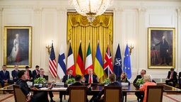 Ukraine-Gipfel im Weißen Haus, Washington, 18.08.2025.