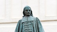 Eine Paul-Gerhardt-Statue im brandenburgischen Lübben