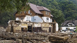 Zerstörtes Hotel und Restaurant Kleinod im Ahrtal (2021).