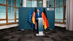 Bundeskanzler Friedrich Merz (CDU) nach der Landtagswahl in Mecklenburg-Vorpommern.