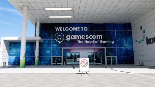 Eingang zur Gamescom 2026.