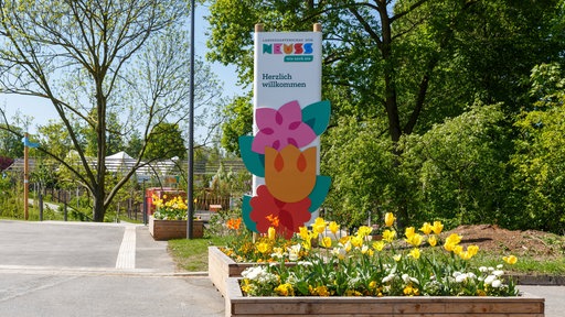 Eingang der Landesgartenschau in Neuss