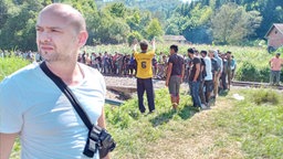Der ehemalige Kriegsflüchtling Zlatan Kovačević von der Organisation SOS Bihać in Bosnien. 